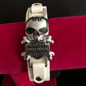 Leather Harley Davidson leather bracelet